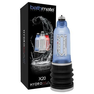 Гідропомпа Bathmate Hydromax 5 Blue (X20), для члена довжиною від 7,5 до 12,5 см, діаметр до 4,5 см, Блакитний