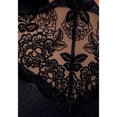 (SALE) Корсет с пажами TONYA CORSET black S/M - Passion Exclusive, трусики, Черный