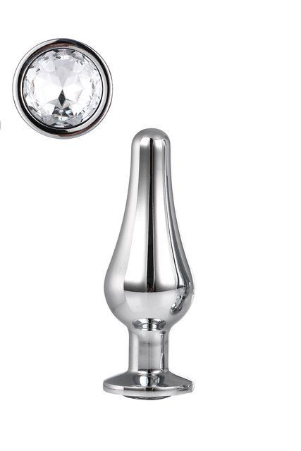 DT21823 Анальная пробка конической формы Dream Toys GLEAMING LOVE SILVER PLEASURE PLUG S