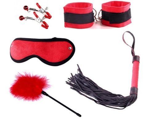 Набор для БДСМ игр Delight Mini Set, Black&Red