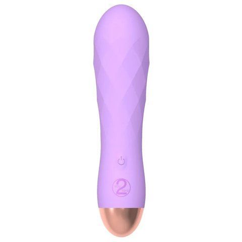 Міні-вібратор із рельєфом You2Toys Cuties Gene фіолетовий