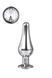 DT21823 анальна пробка конічної форми Dream Toys GLEAMING LOVE SILVER PLEASURE PLUG S