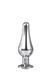 DT21823 анальна пробка конічної форми Dream Toys GLEAMING LOVE SILVER PLEASURE PLUG S