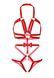 Leg Avenue Studded O-ring harness teddy Red L