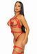 Leg Avenue Studded O-ring harness teddy Red L