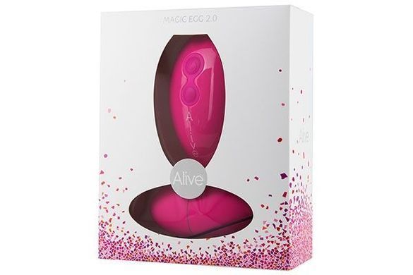 Віброяйце Alive Magic Egg 2.0 Pink із пультом ДУ, Рожевий