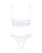 Еротичний комплект Obsessive Heavenlly 2-pcs cupless set XS/S, відкриті груди, з доступом