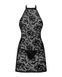 411055 Сорочка з трусиками Obsessive Softily chemise 2XL/3XL Чорна