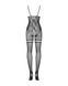 Бодистокинг Obsessive Bodystocking F213 S/M/L, имитация кружевного боди и резинки для чулок