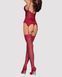 Панчохи Obsessive&nbsp;S800&nbsp;stockings&nbsp;ruby&nbsp;L/XL