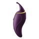Вибратор 2в1 с язычком Zalo &mdash; Hero Twilight Purple, кристалл Swarovski