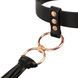 Ошейник с флогером Rosy Gold - Collar with Flogger - Black