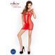 Бодістокінг Passion BS027 red, сукня-сітка на бретелях, дуже відверта, Червоний