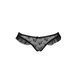 Трусики з оборками DONIA THONG black XXL/XXXL - Passion Exclusive
