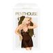 Міні-сукня з мереживним ліфом та стрінгами Penthouse - Bedtime Story Black L/XL, Черный