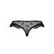 Трусики з оборками DONIA THONG black XXL/XXXL - Passion Exclusive
