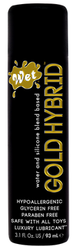 Лубрикант&nbsp;водно-силіконовий&nbsp;гібрид&nbsp;Wet&nbsp;Gold&nbsp;Hybrid 93 мл