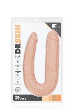 Фалоімітатор подвійний Dr. SKIN DR. DOUBLE 18INCH VANILLA
