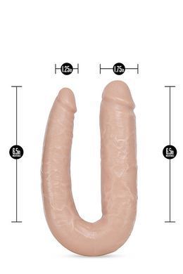 Фалоімітатор подвійний Dr. SKIN DR. DOUBLE 18INCH VANILLA