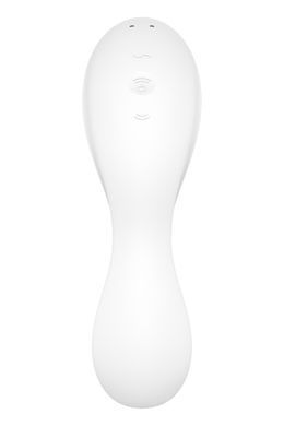 Вакуумный смарт-стимулятор с вибрацией Satisfyer Curvy Trinity 5 (White), управление со смартфона