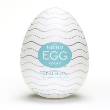 Мастурбатор яйце Tenga Egg Wavy (Хвилястий), Білий