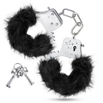 Наручники с мехом Blush Temptasia - Plush Fur Cuffs - Black