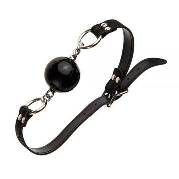 Кляп силикон&nbsp;на&nbsp;цепочке Loveshop BLK BREATHABLE BALL GAG