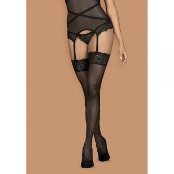 Чулки&nbsp;черный&nbsp;Obsessive&nbsp;Bondea&nbsp;stockings&nbsp;black&nbsp;S/M