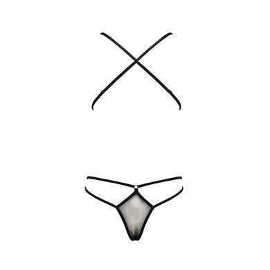 Боді монокіні з декольте ERZA BODY black L/XL - Passion