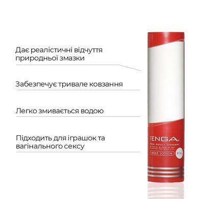 Лубрикант стандартної консистенції Tenga Hole Lotion REAL (170 мл) на водній основі, універсальний