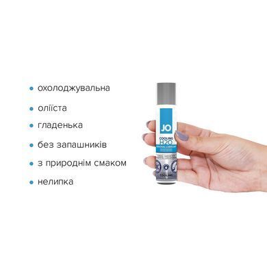 Охолоджувальна змазка на водній основі System JO H2O COOLING (30 мл) з ментолом, рослинний гліцерин
