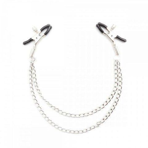 F61313 Затискачі для сосків з подвійним ланцюжком Loveshop Double Chain