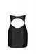 Міні-сукня з еко-шкірки Ceeline Chemise Black 4xl/5xl-passion: шнурування, труси в комплекті