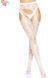 Leg Avenue Heart net suspender hose OS White