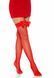 Leg Avenue Fishnet Thigh Highs With Bow OS Red