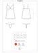 Сорочка і стрінги чорні Jennifairy chemise S / M