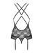Комплект корсет з трусиками Obsessive 860-COR-1 чорний, S/M