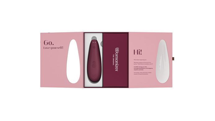 Вакуумний кліторальний стимулятор Womanizer Classic 2 - Bordeaux