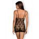 Сорочка і стрінги чорні Jennifairy chemise S / M