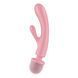 Вібратор-кролик з вібромасажером Satisfyer Triple Lover Pink, 3 мотори