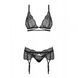 Комплект Obsessive Mixty 3-pcs set black S/M