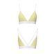 Спортивный топ с двойными бретелями Passion PS007 TOP yellow, size L