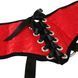 Трусы для страпона Sportsheets - SizePlus Red Lace Satin Corsette, с корсетной утяжкой, ульракомфорт, Красный