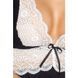 (SALE) Сорочка приталенная CAMILLE CHEMISE black 4XL/5XL - Passion, трусики, Черный
