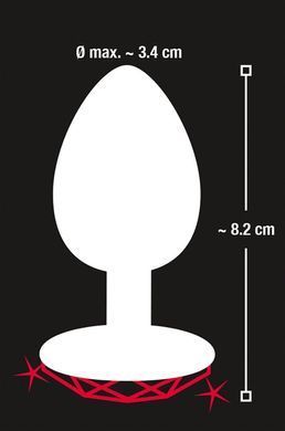 Анальна пробка з каменем You2Toys Diamond Anal Plug розмір М