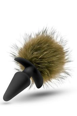 Анальна пробка з помпоном POM PLUGS BROWN
