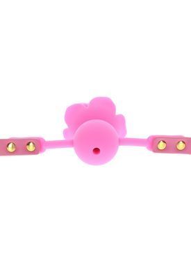 Кляп силіконовий Трояндочка Taboom Malibu Rose Ball Gag, рожевий