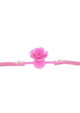 Кляп силіконовий Трояндочка Taboom Malibu Rose Ball Gag, рожевий