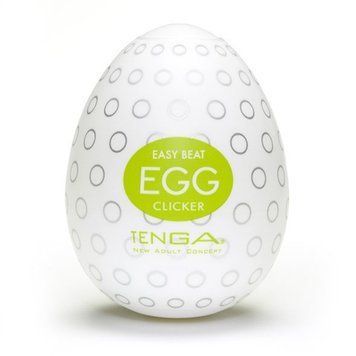 Мастурбатор яйце Tenga Egg Clicker (Кнопка), Білий