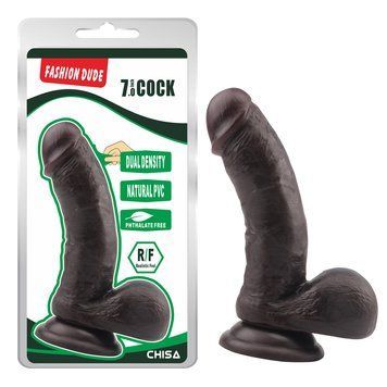 Фаллоимитатор&nbsp;коричневый Chisa&nbsp;Fashion&nbsp;Dude&nbsp;7&nbsp;Cock